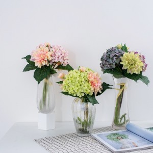 Hot πώληση όμορφο ρομαντικό γαμήλιο τραπέζι διακόσμηση νυφικό μπουκέτο τεχνητό λουλούδι μετάξι