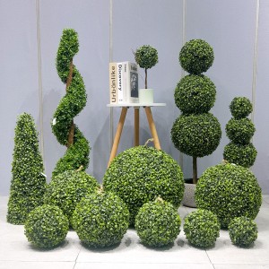 Τεχνητή φυτοφάρμακα Topiary Ball χαμηλή συντήρηση φιλική προς το περιβάλλον γρασίδι για προμηθευτή κήπου διακόσμηση γάμου διακοσμήσεις κηπουρικής διακόσμησης